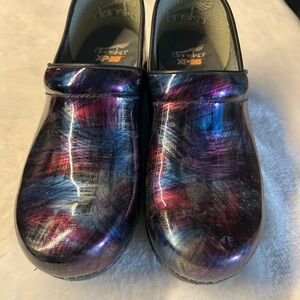 Dansko Shoes in Blue and Purple